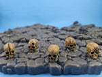 Load image into Gallery viewer, "Had A Bad Day" Human Skull Dungeon Stand Pegs 5 Pack
