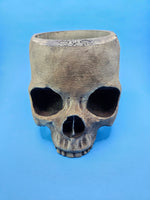 Load image into Gallery viewer, 5 Inch Skull Pot Holder Painted
